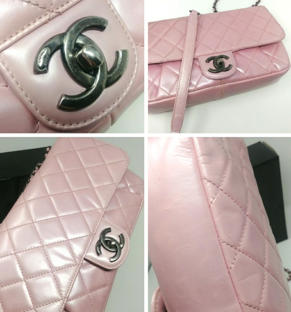 Auth CHANEL Metallic Pink MORE PHOTOS - Picture 6 of 8